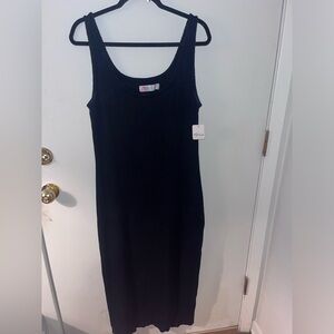 Free People Black Midi Dress